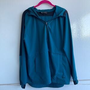 Under Armour Heatgear Storm Half Zip Teal Anorak Hoodie Jacket